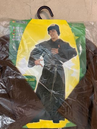 Disfraz Monje Adulto Marrón Talla Única