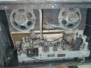 Radio Philips Antigua Beige/Marrón