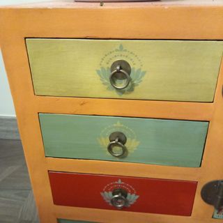 Mueble Oriental Madera y Metal