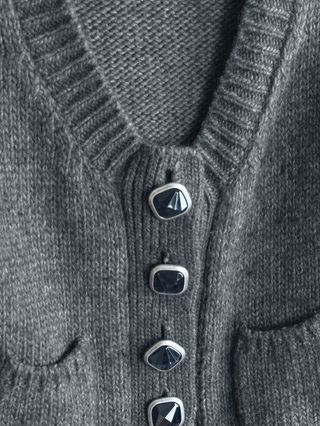 Cardigan lana e alpaca grigio