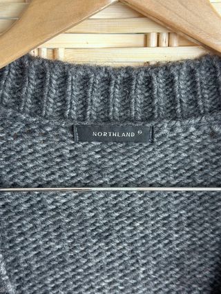 Cardigan lana e alpaca grigio