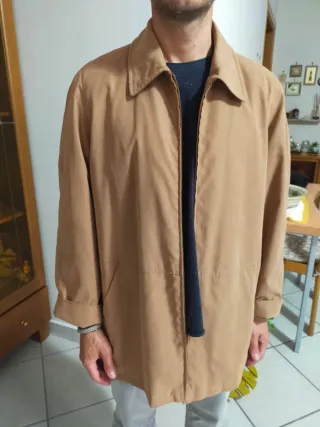 Giacca a Vento Stile Francese Beige