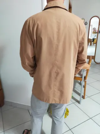 Giacca a Vento Stile Francese Beige