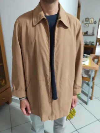 Giacca a Vento Stile Francese Beige