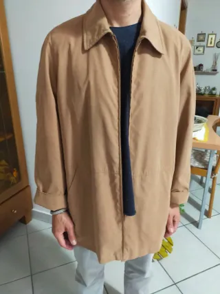 Giacca a Vento Stile Francese Beige
