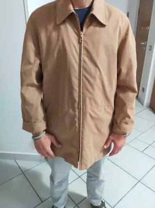 Giacca a Vento Stile Francese Beige