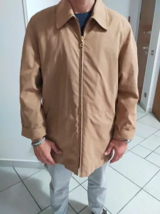 Giacca a Vento Stile Francese Beige