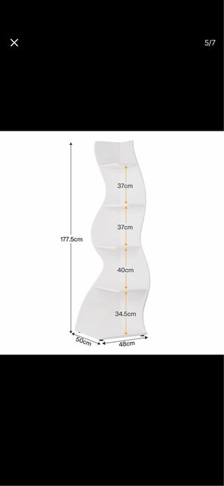 Estantería Curvas Moderna Blanca