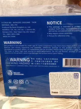 Action Figure Thor Marvel Endgame Diorama