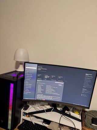 PC Gaming Negro/Morado Poco Uso