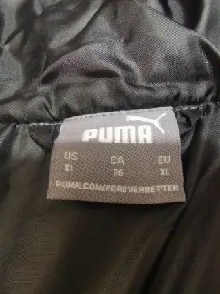 Chaqueta acolchada Puma negra hombre