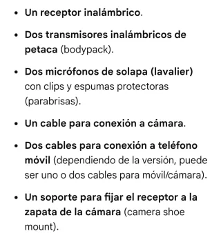 Sistema Micrófono Inalámbrico Debra DV02