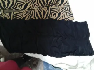 Dos faldas tubo estampado cebra