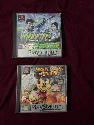 Lote 2 Juegos PlayStation 1: Syphon Filter 2 y Mic