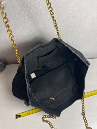 Bolso de mano negro grande