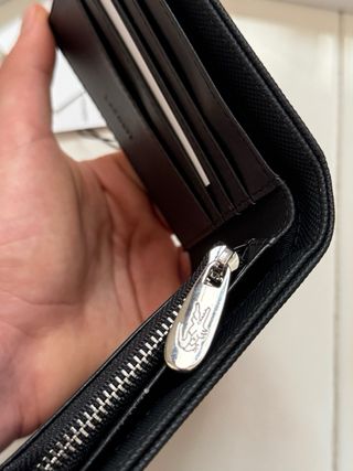 Portafoglio Lacoste Nero Pelle