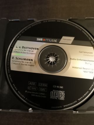 CD Carl Schuricht: Beethoven, Schumann