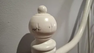 Cabezal cama matrimonio metal blanco