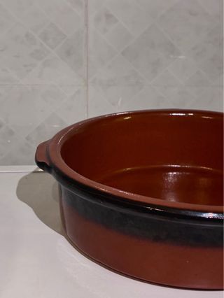 Casseruola Terracotta Marrone e Nera