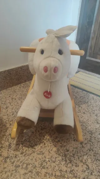 Giochi vintage maca Trudi Cavallo e anatra a dondo