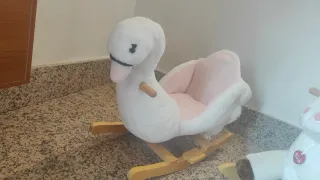 Giochi vintage maca Trudi Cavallo e anatra a dondo