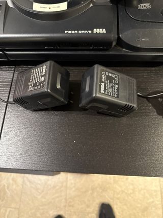 Sega Mega Drive + Mega CD Negra