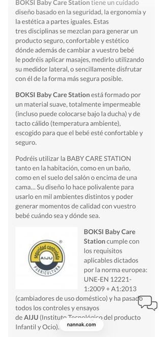 Cambiador bebé Nannak marrón chocolate