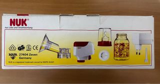 Sacaleches NUK conectado a corriente o con pilas.