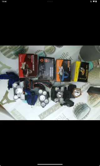 Linterna Frontal Recargable USB LED