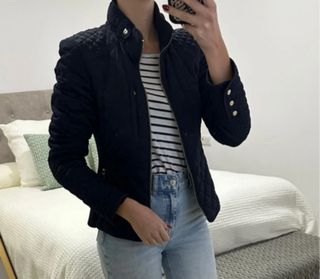 Cazadora acolchada Zara azul marino