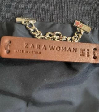 Cazadora acolchada Zara azul marino