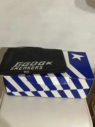 Golden Goose Slide N42 Blu/Argento