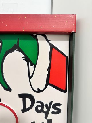 Cuadro Grinch Días para Navidad con Luz LED