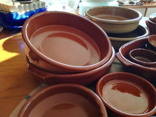 Lote de vajilla de terracota