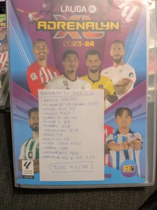 Lote 5 Álbumes Adrenalyn XL 2020-2025