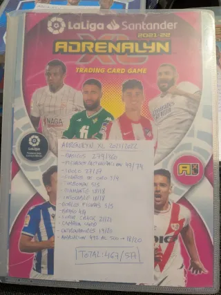 Lote 5 Álbumes Adrenalyn XL 2020-2025