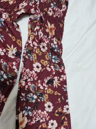 Top hombros descubiertos floral T36