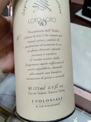 I COLONIALI Loto & Loto Eau de Toilette 125ml