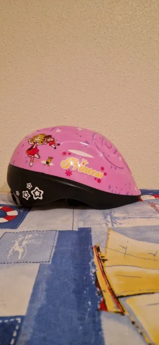 Casco bici niña rosa Princesas