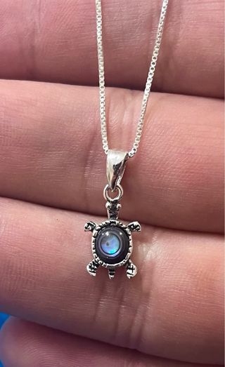 Lindo Collar Tortuga Avalon Plata De ley 925