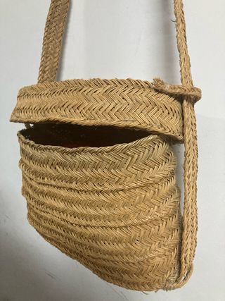 Alforja de esparto artesanal