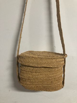 Alforja de esparto artesanal