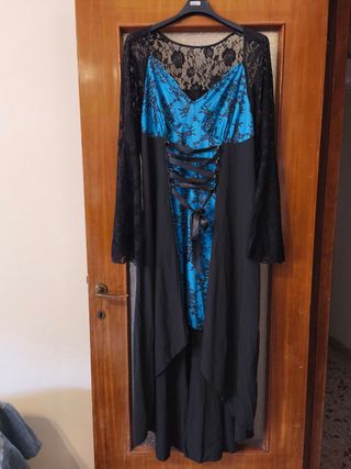 Abito Goth Nero e Blu