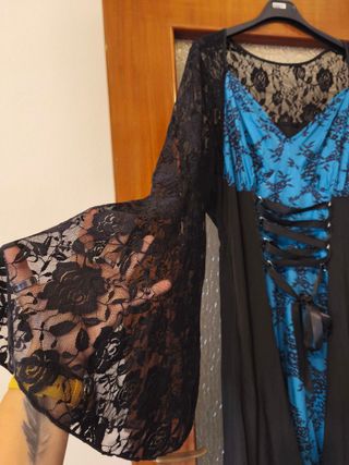 Abito Goth Nero e Blu