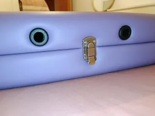 Camilla plegable Quirumed morada