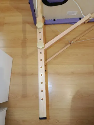 Camilla plegable Quirumed morada