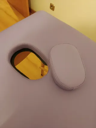 Camilla plegable Quirumed morada