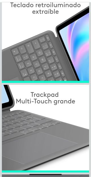 Funda iPad Air 13 (M2) Logitech Combo Touch NUEVA