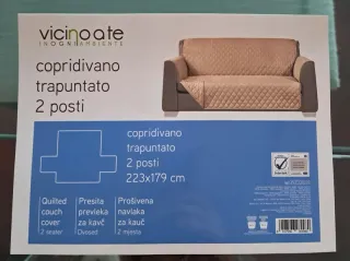 Copridivano trapuntato 2 posti