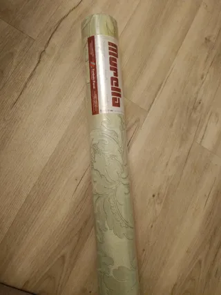 Papel pintado verde floral de alta calidad